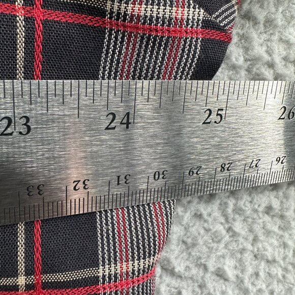 Wrangler Mens Western Shirt‎ Extra Large Red Black Plaid Long Sleeve Pearl Snap - Picture 7 of 14